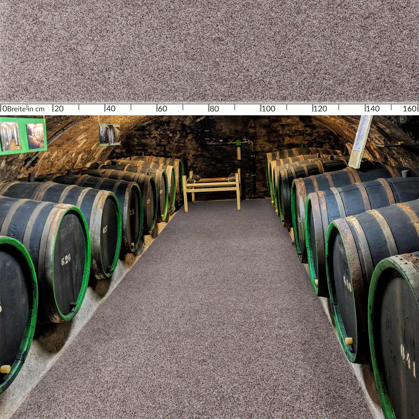 Flur Läufer Teppich Läufer Sauberlaufmatten Eingangsbereich Meterware POET Breite 160cm Beige