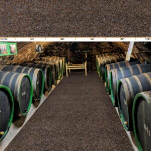 Flur Läufer Teppich Läufer Sauberlaufmatten Eingangsbereich Meterware POET Breite 160cm Braun