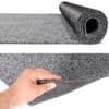 Flur Läufer Teppich Läufer Sauberlaufmatten Eingangsbereich Meterware POET Breite 80cm Grau