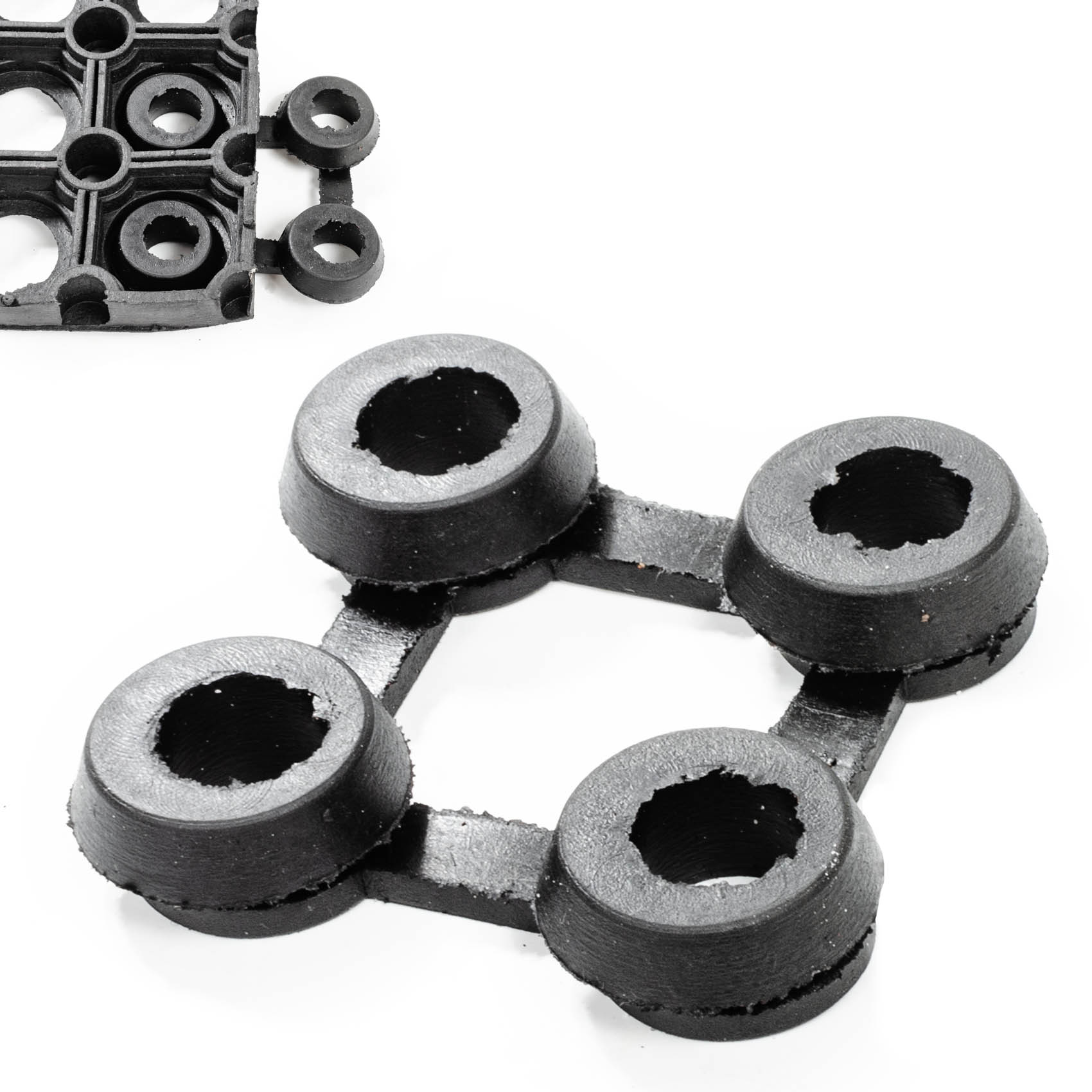 VVERBIND_10 Ringmattenverbinder Schwarz Verbinder für Ringgummimatten