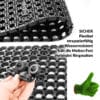 Ringmattenverbinder Schwarz Verbinder für Ringgummimatten