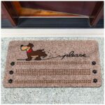 Schmutzfangmatte Fußmatte Sauberlaufmatte Eingangsmatte Motiv Hund 40x70cm