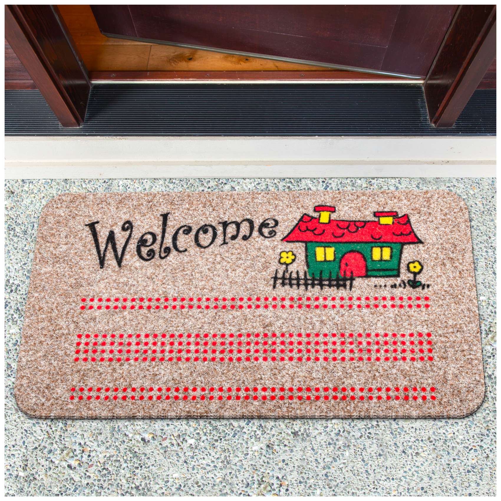 EF21936_10 Schmutzfangmatte Fußmatte Sauberlaufmatte Eingangsmatte Motiv Welcome Home 40x70cm