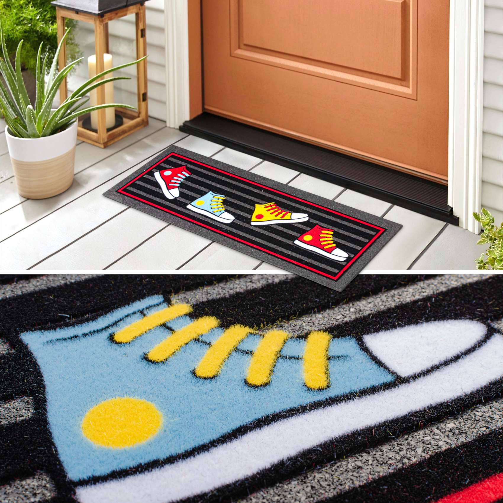 EF21801_50 Schmutzfangmatte Fußmatte Sauberlaufmatte Schmutzmatte Motiv Sneaker 25x68cm