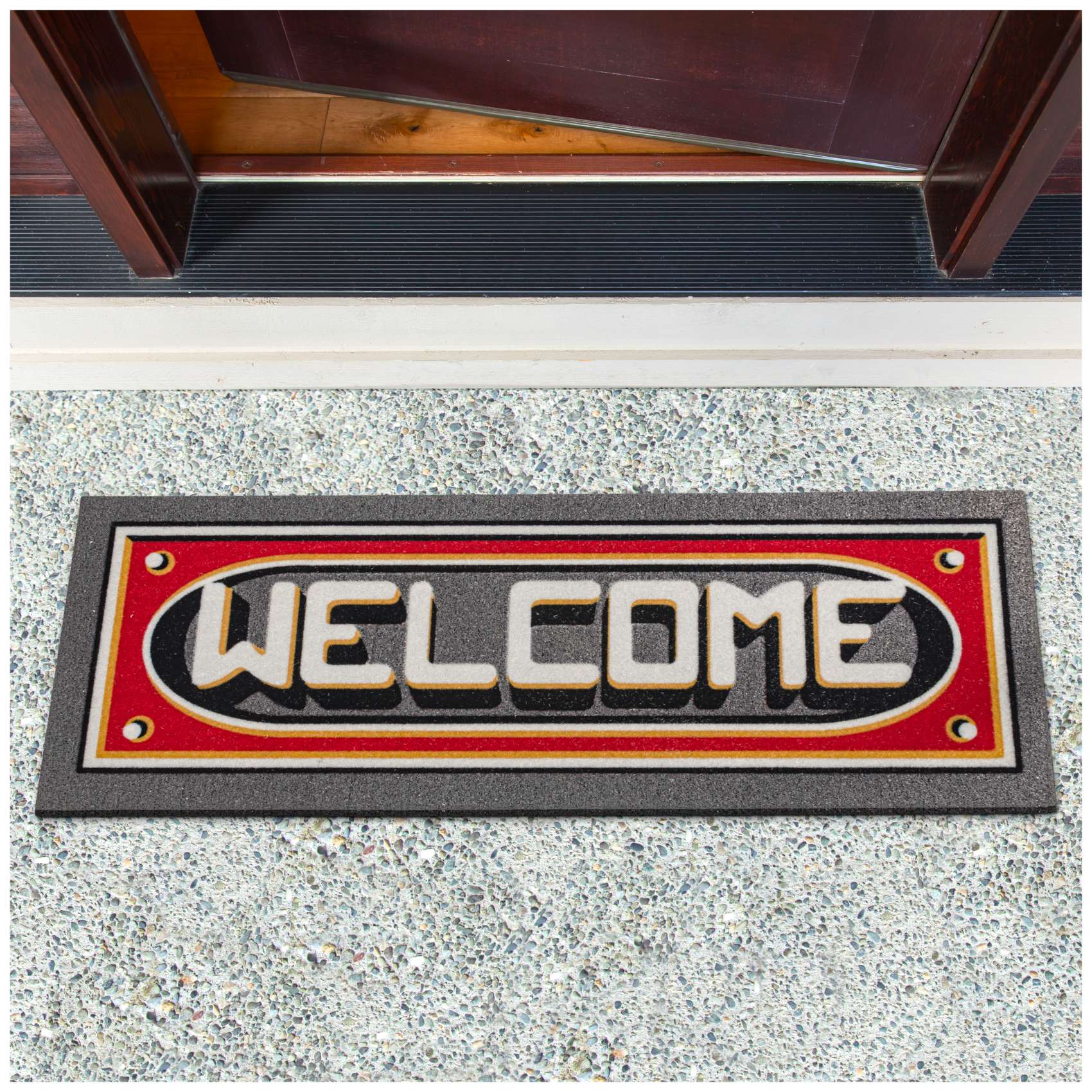 EF21802_10 Schmutzfangmatte Fußmatte Sauberlaufmatte Schmutzmatte Motiv Welcome 25x68cm