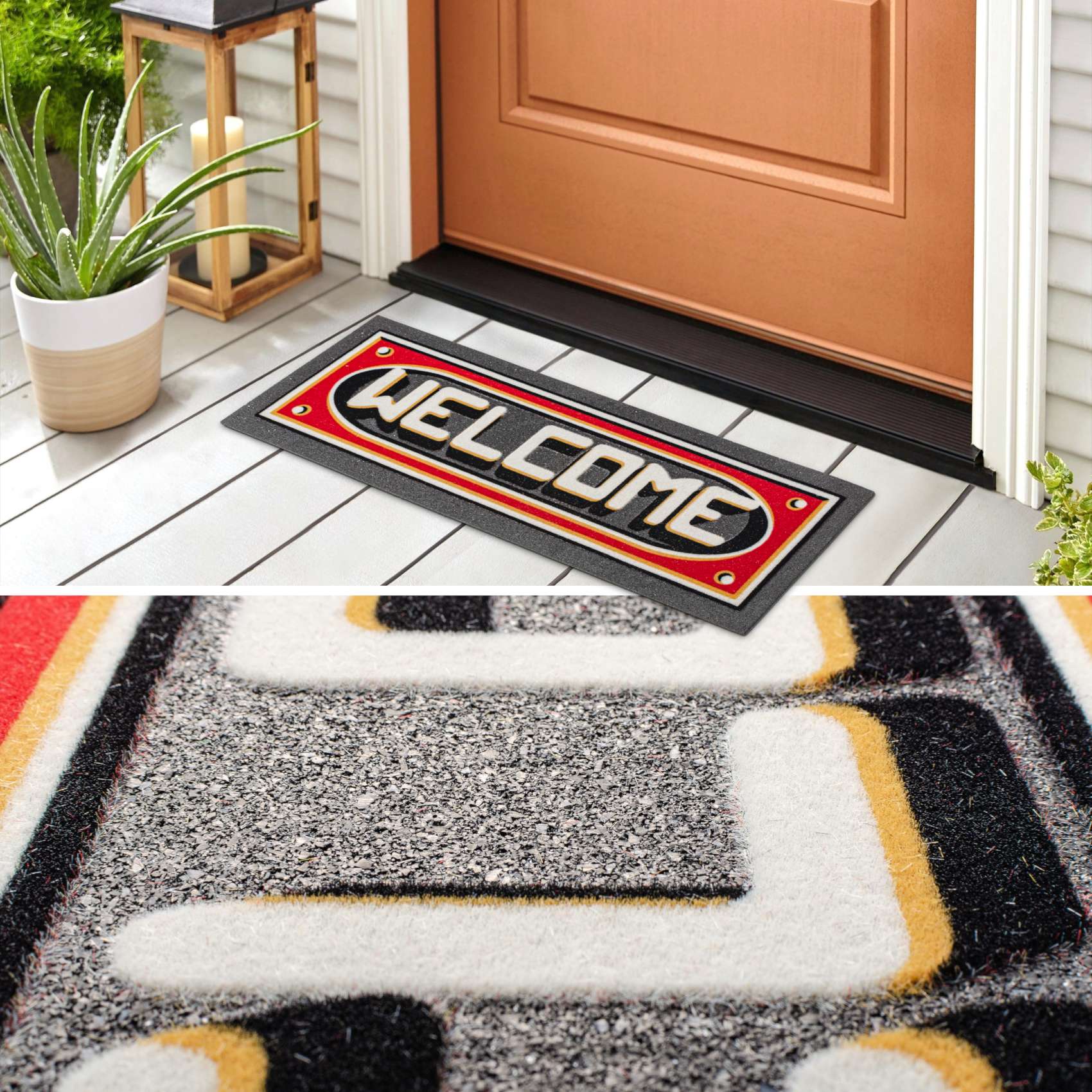 EF21802_50 Schmutzfangmatte Fußmatte Sauberlaufmatte Schmutzmatte Motiv Welcome 25x68cm