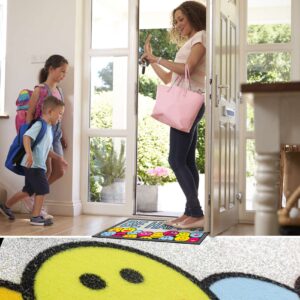 Schmutzfangmatte Fußmatte Sauberlaufmatte Schmutzmatte Motiv Be Happy! – Glitzer 40x68cm