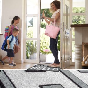 Schmutzfangmatte Fußmatte Sauberlaufmatte Schmutzmatte Motiv Hello Bye Bye – Glitzer 40x68cm