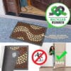 Schmutzfangmatte Fußmatte Sauberlaufmatte Schmutzmatte Motiv Mosaik Braun 40x68cm