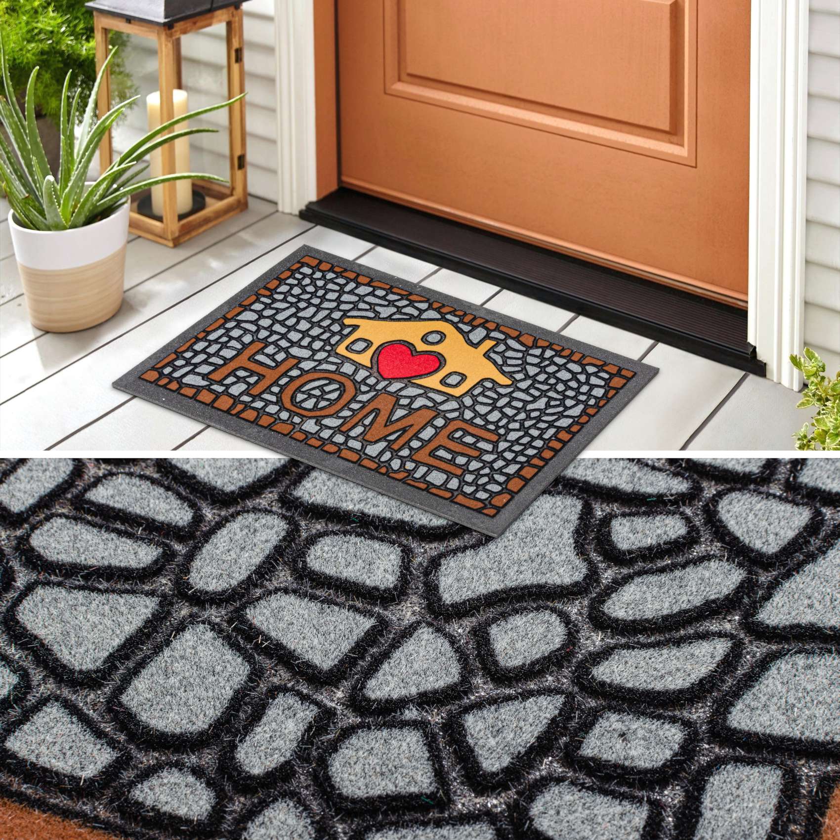 EF21020_50 Schmutzfangmatte Fußmatte Sauberlaufmatte Schmutzmatte Motiv My Home 40x68cm