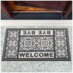 Schmutzfangmatte Fußmatte Sauberlaufmatte Schmutzmatte Motiv Welcome Bye Bye 40x68cm