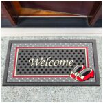 Schmutzfangmatte Fußmatte Sauberlaufmatte Schmutzmatte Motiv Welcome Vintage 40x68cm