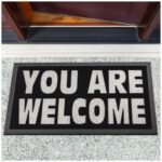 Schmutzfangmatte Fußmatte Sauberlaufmatte Schmutzmatte Motiv You are Welcome - Glitzer 40x68cm