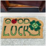 Schmutzfangmatte Fußmatte Sauberlaufmatte Fußabtreter Motiv Good Luck 40x70cm
