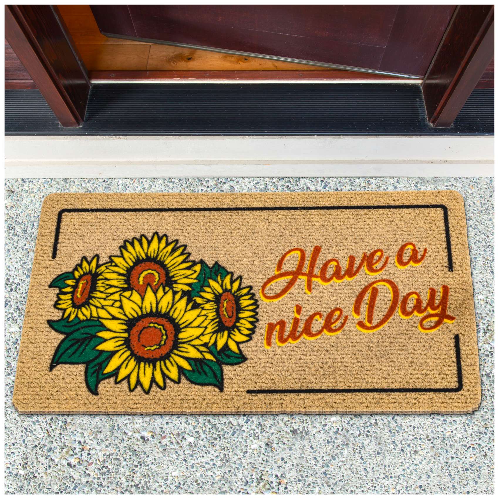 EF22213_10 Schmutzfangmatte Fußmatte Sauberlaufmatte Fußabtreter Motiv Have a nice day 40x70cm