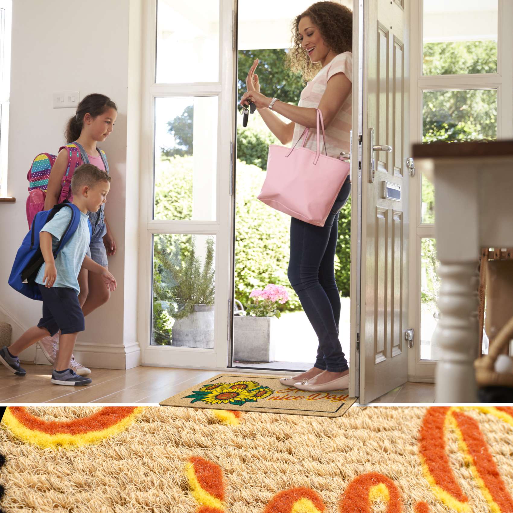 EF22213_20 Schmutzfangmatte Fußmatte Sauberlaufmatte Fußabtreter Motiv Have a nice day 40x70cm