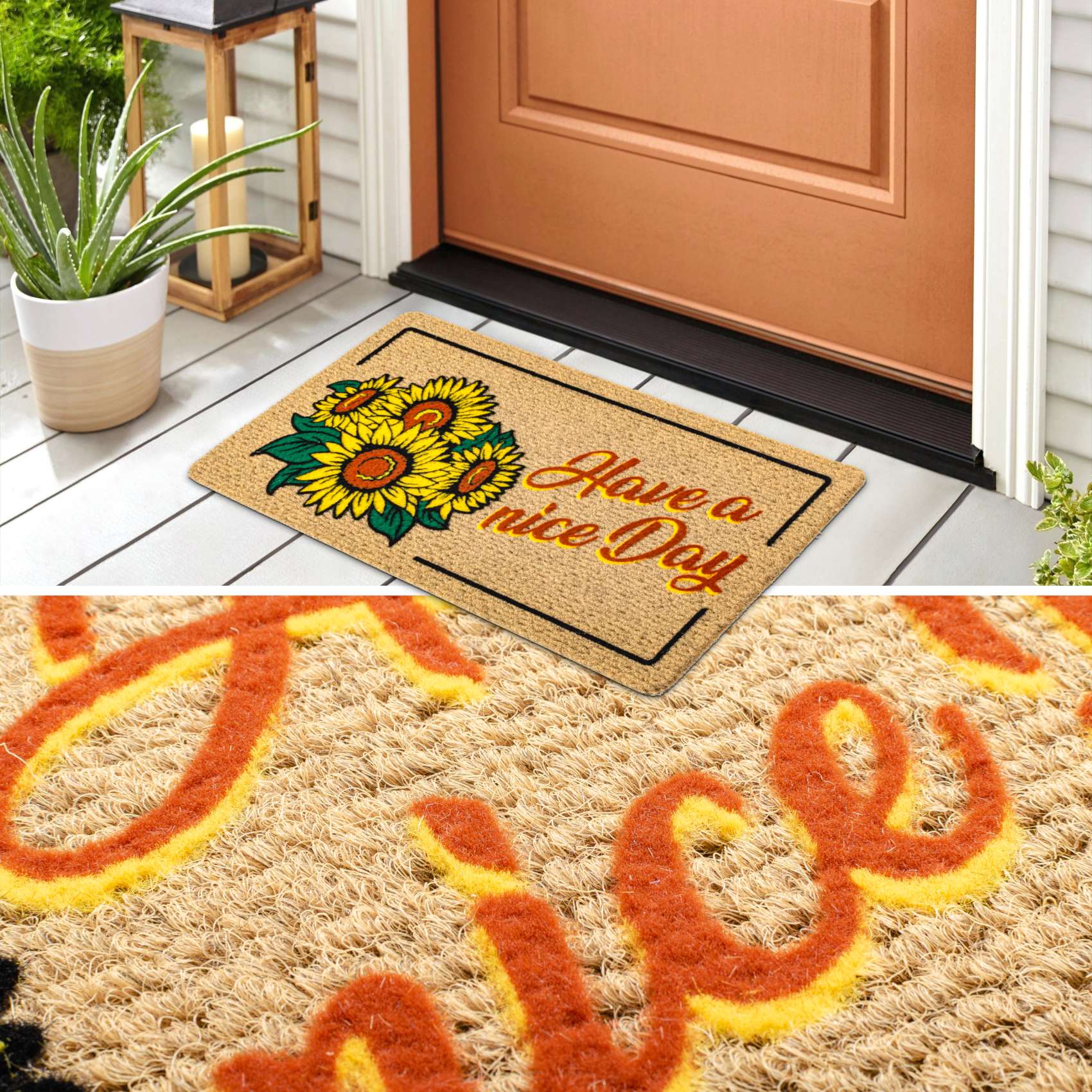 EF22213_50 Schmutzfangmatte Fußmatte Sauberlaufmatte Fußabtreter Motiv Have a nice day 40x70cm