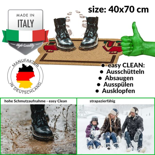 Schmutzfangmatte Fußmatte Sauberlaufmatte Fußabtreter Motiv Home 40x70cm