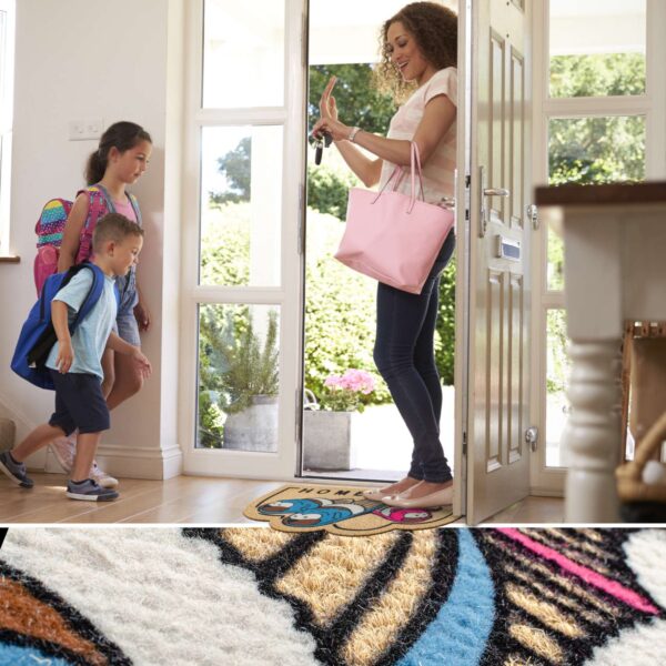 Schmutzfangmatte Fußmatte Sauberlaufmatte Fußabtreter Motiv Home D-Form 40x70cm