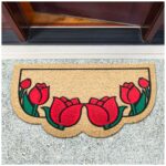 Schmutzfangmatte Fußmatte Sauberlaufmatte Fußabtreter Motiv Tulpen 40x70cm