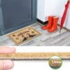 Schmutzfangmatte Fußmatte Sauberlaufmatte Fußabtreter Motiv Welcome – Hundmotiv Pfoten 40x70cm