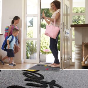 Schmutzfangmatte Fußmatte Sauberlaufmatte Fußabtreter Motiv Hello Bye Bye 40x70cm