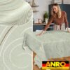 Wachstischdecke Wachstuch Tischdecke Wachstuch Meterware Tischdecke abwaschbar Gartentischdecke Abstrakt Grün