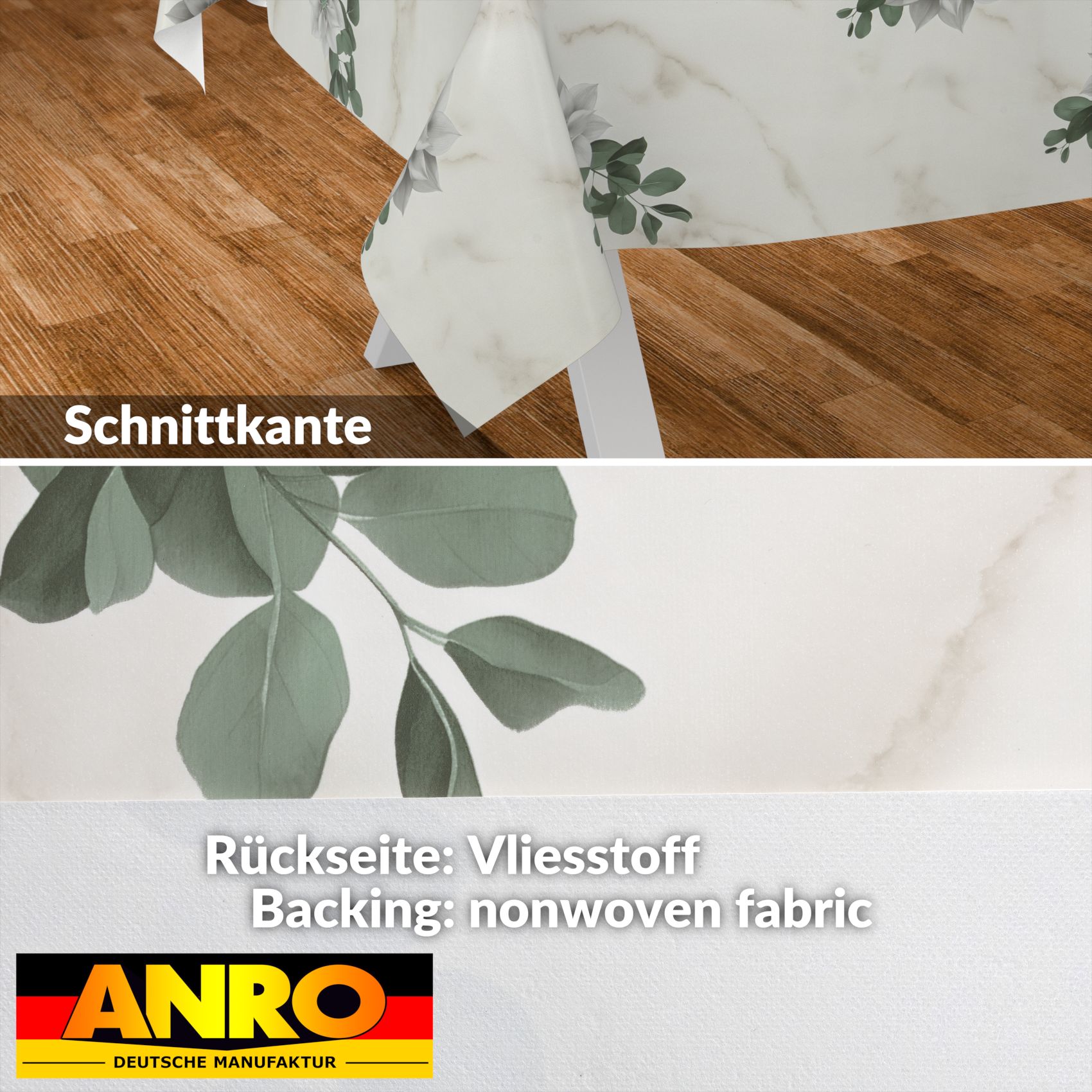 D0150CE_SQ_30 Wachstischdecke Wachstuch Tischdecke Wachstuch Meterware Tischdecke abwaschbar Gartentischdecke Marmor Blumen