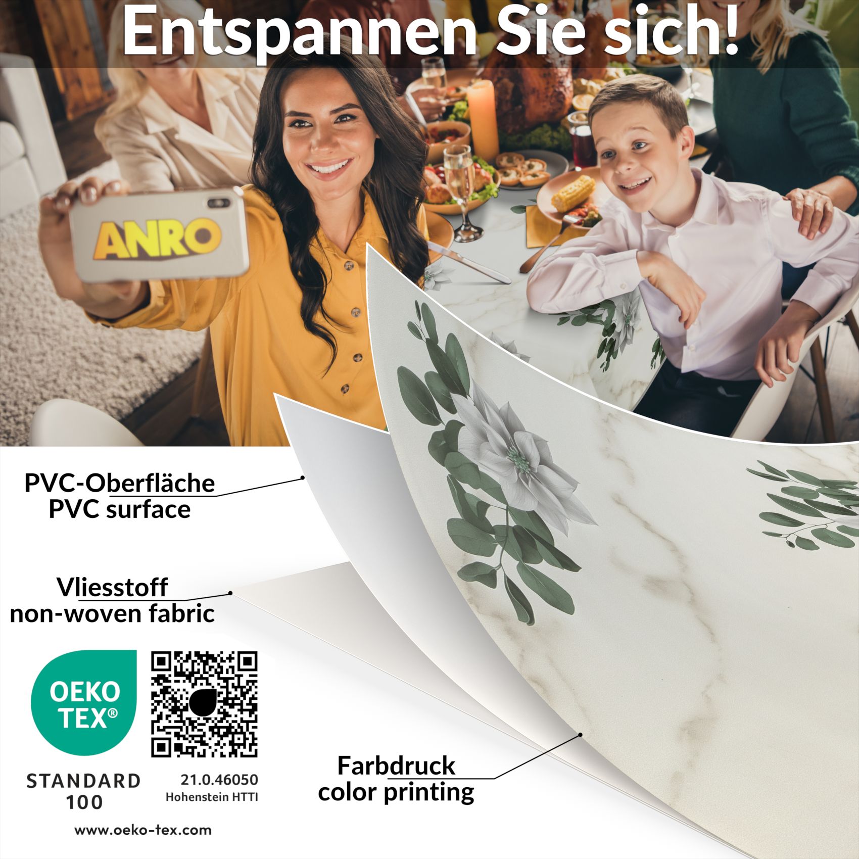 D0150CE_80 Wachstischdecke Wachstuch Tischdecke Wachstuch Meterware Tischdecke abwaschbar Gartentischdecke Marmor Blumen