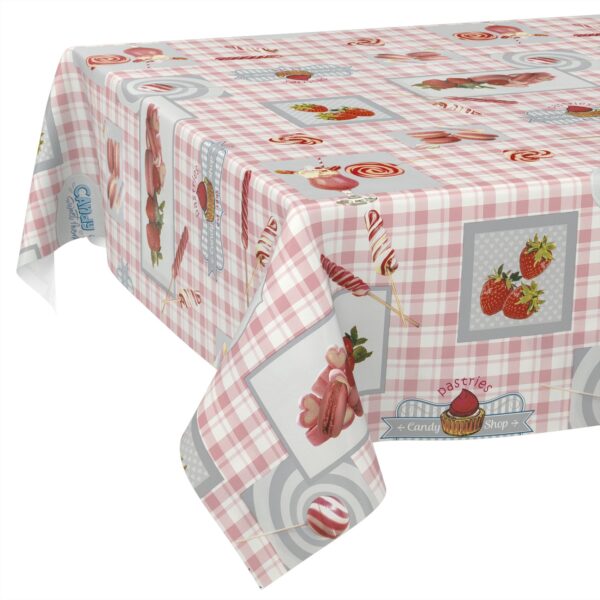 Wachstischdecke Wachstuch Tischdecke Wachstuch Meterware Tischdecke abwaschbar Gartentischdecke Süßigkeiten