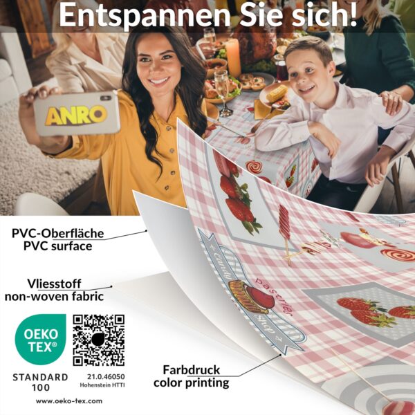 Wachstischdecke Wachstuch Tischdecke Wachstuch Meterware Tischdecke abwaschbar Gartentischdecke Süßigkeiten