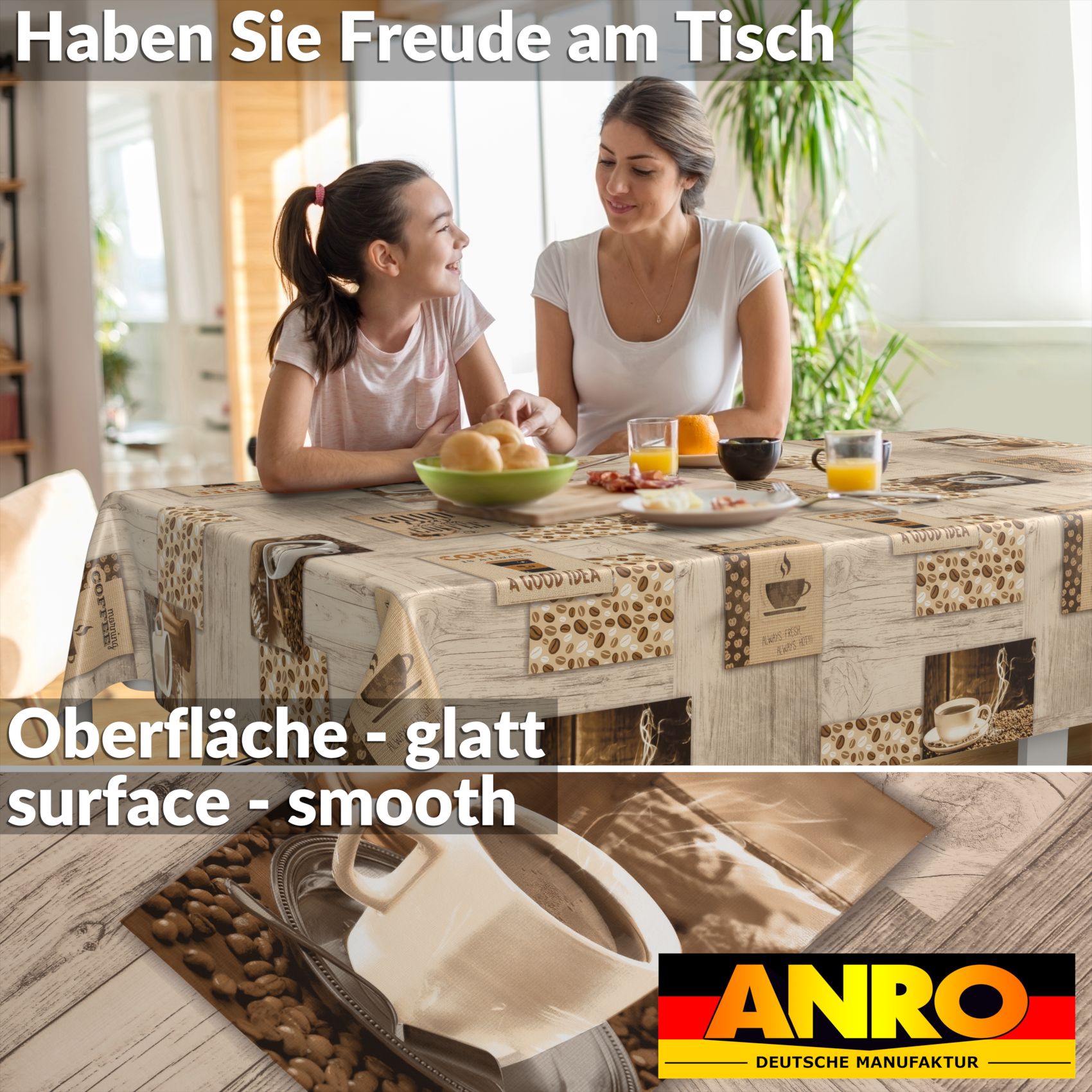 Wachstischdecke Wachstuch Tischdecke Wachstuch Meterware Tischdecke abwaschbar Gartentischdecke Coffee