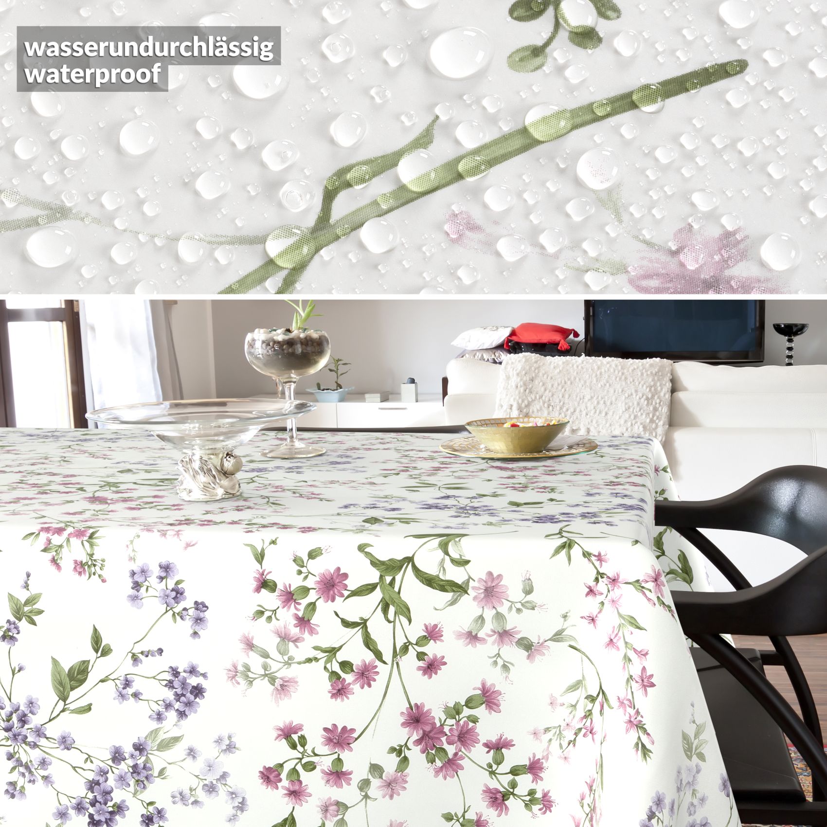 Wachstischdecke Wachstuch Tischdecke Wachstuch Meterware Tischdecke abwaschbar Gartentischdecke Blümchen