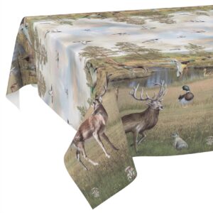 Wachstischdecke Wachstuch Tischdecke Wachstuch Meterware Tischdecke abwaschbar Gartentischdecke Jagt Fotoprint