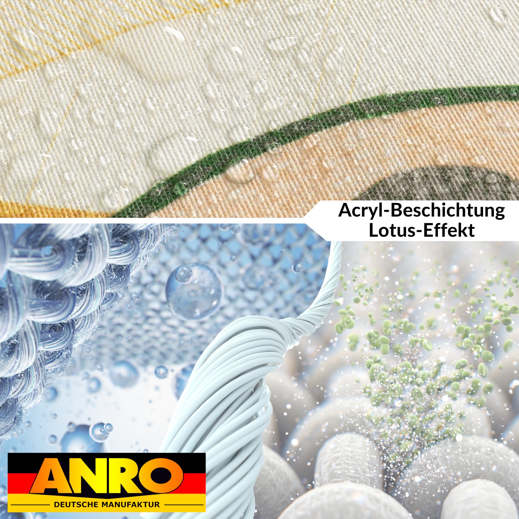 GTGANNA-51_40 Tischdecke abwaschbar Tischtuch Tischwäsche Gartentischdecke Stofftischdecke Baumwolle Polyester Alessia