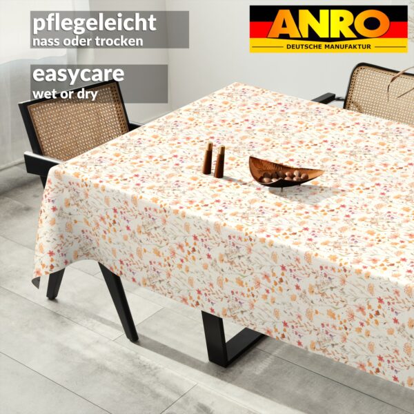 Tischdecke abwaschbar Tischtuch Tischwäsche Gartentischdecke Stofftischdecke Baumwolle Polyester Alessia