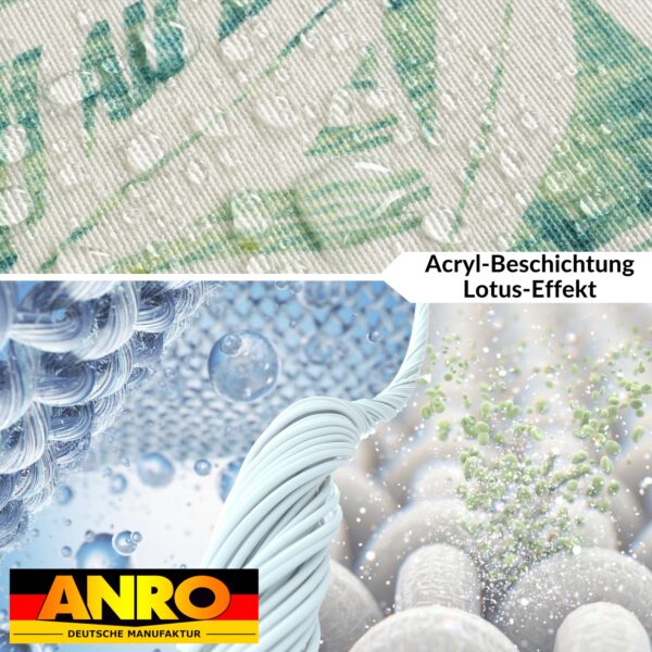 Tischdecke abwaschbar Tischtuch Tischwäsche Gartentischdecke Stofftischdecke Baumwolle Polyester Athena
