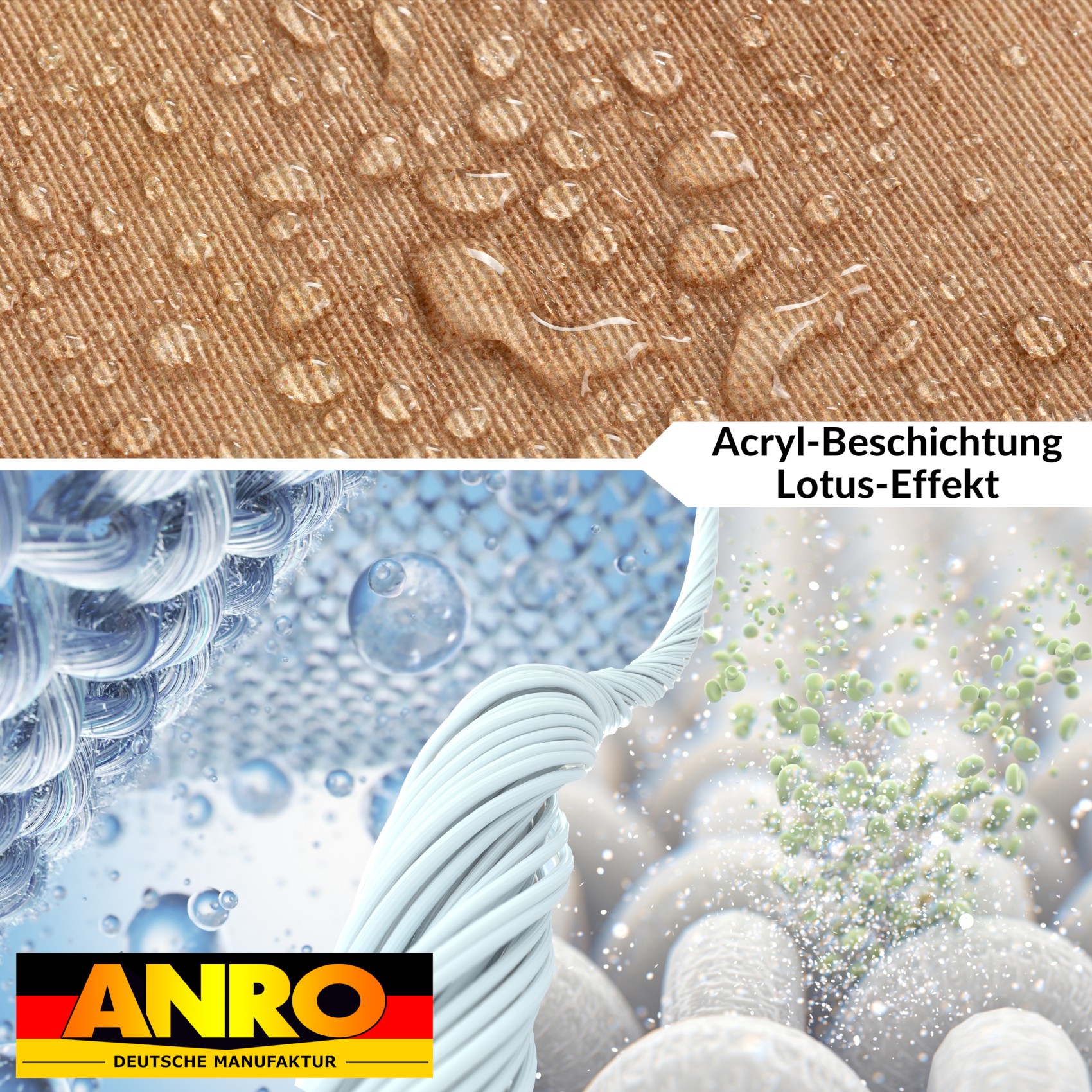 Tischdecke abwaschbar Tischtuch Tischwäsche Gartentischdecke Stofftischdecke Baumwolle Polyester Daphne