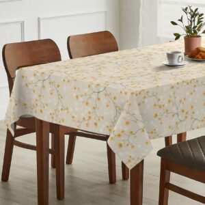 Tischdecke abwaschbar Tischtuch Tischwäsche Gartentischdecke Stofftischdecke Baumwolle Polyester Callista