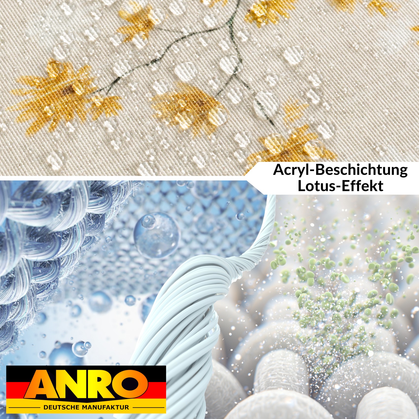 GTGANNA-56_40 Tischdecke abwaschbar Tischtuch Tischwäsche Gartentischdecke Stofftischdecke Baumwolle Polyester Callista