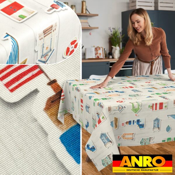 Tischdecke abwaschbar Tischtuch Tischwäsche Gartentischdecke Stofftischdecke Baumwolle Polyester Selene