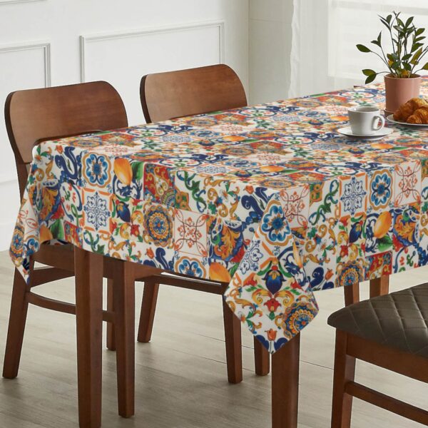 Tischdecke abwaschbar Tischtuch Tischwäsche Gartentischdecke Stofftischdecke Baumwolle Polyester Thalia