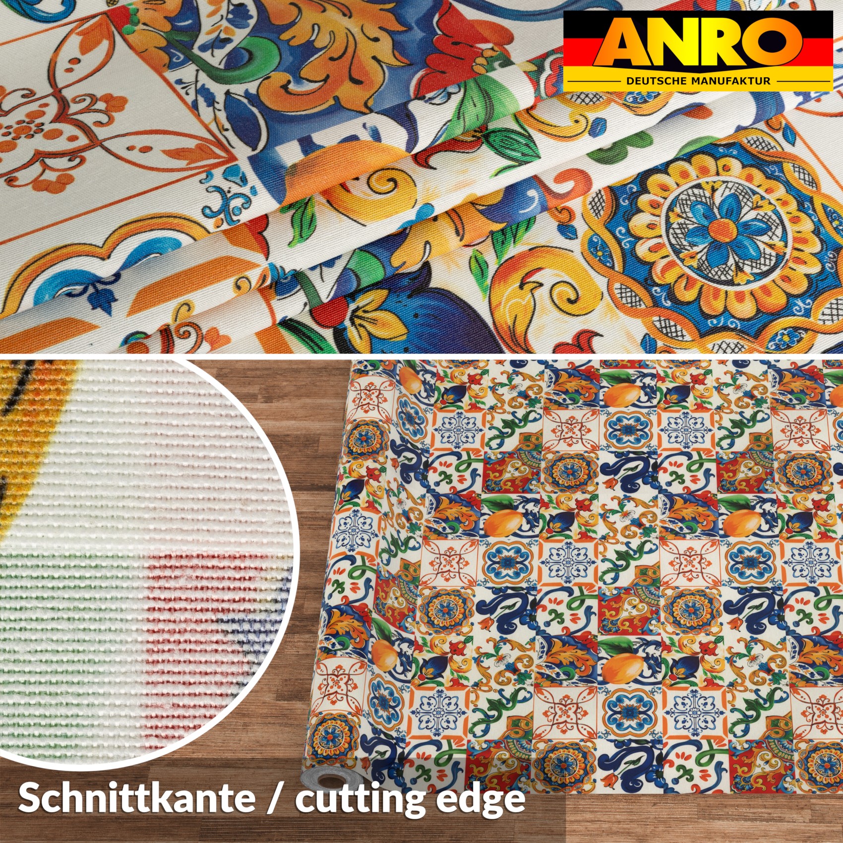 GTGANNA-58_30 Tischdecke abwaschbar Tischtuch Tischwäsche Gartentischdecke Stofftischdecke Baumwolle Polyester Thalia