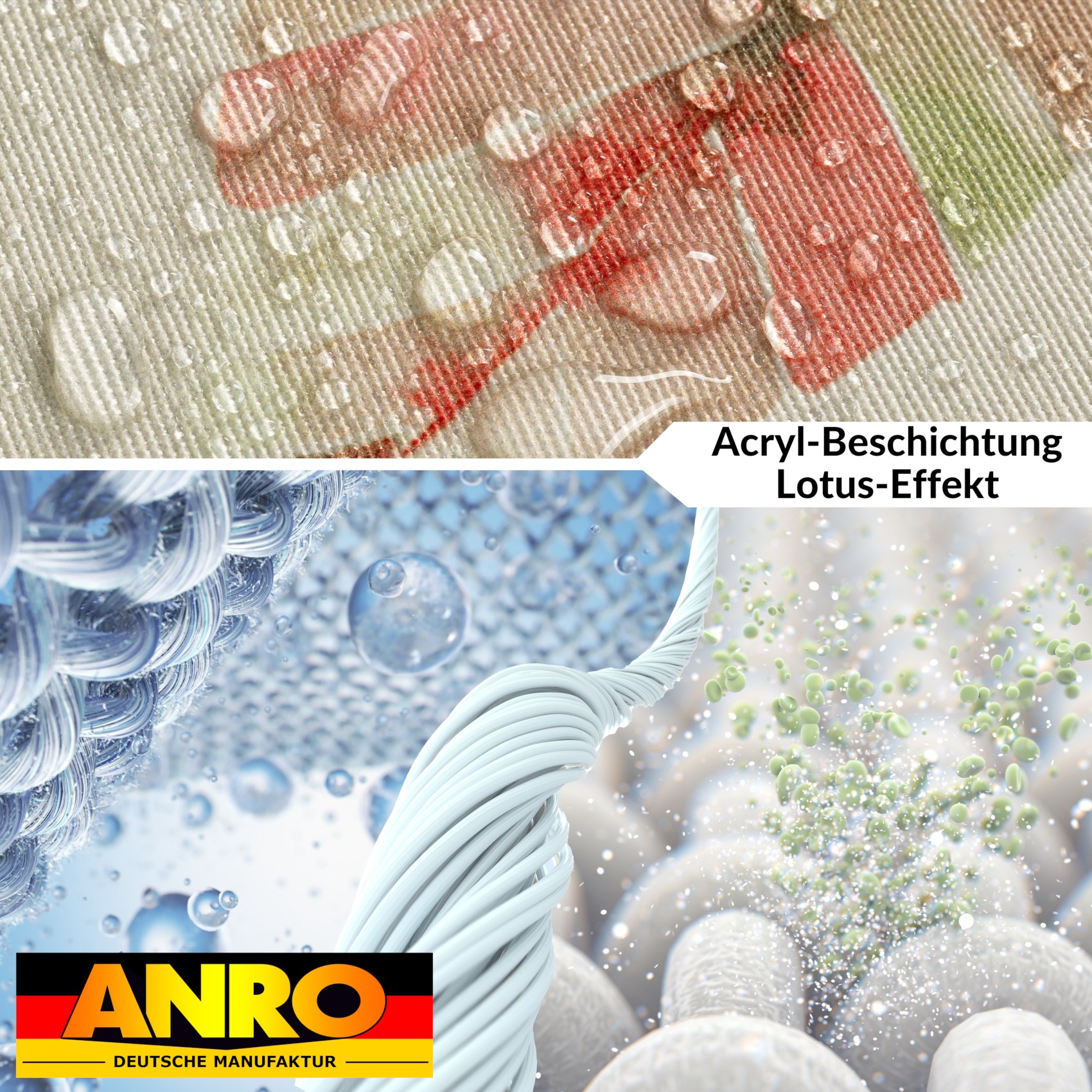 GTGANNA-60_40 Tischdecke abwaschbar Tischtuch Tischwäsche Gartentischdecke Stofftischdecke Baumwolle Polyester Aurora