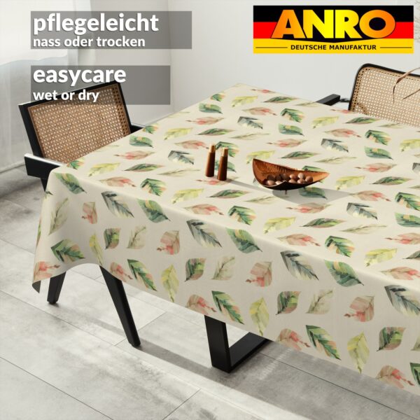 Tischdecke abwaschbar Tischtuch Tischwäsche Gartentischdecke Stofftischdecke Baumwolle Polyester Aurora