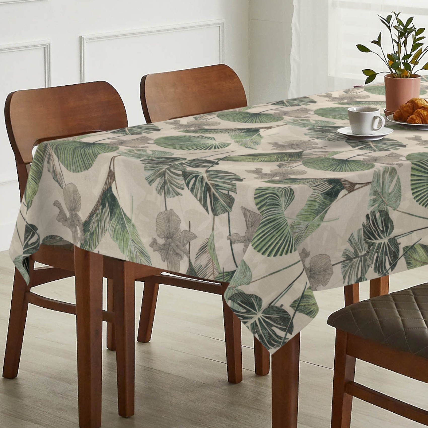 GTGANNA-61_SQ_13 Tischdecke abwaschbar Tischtuch Tischwäsche Gartentischdecke Stofftischdecke Baumwolle Polyester Lucia