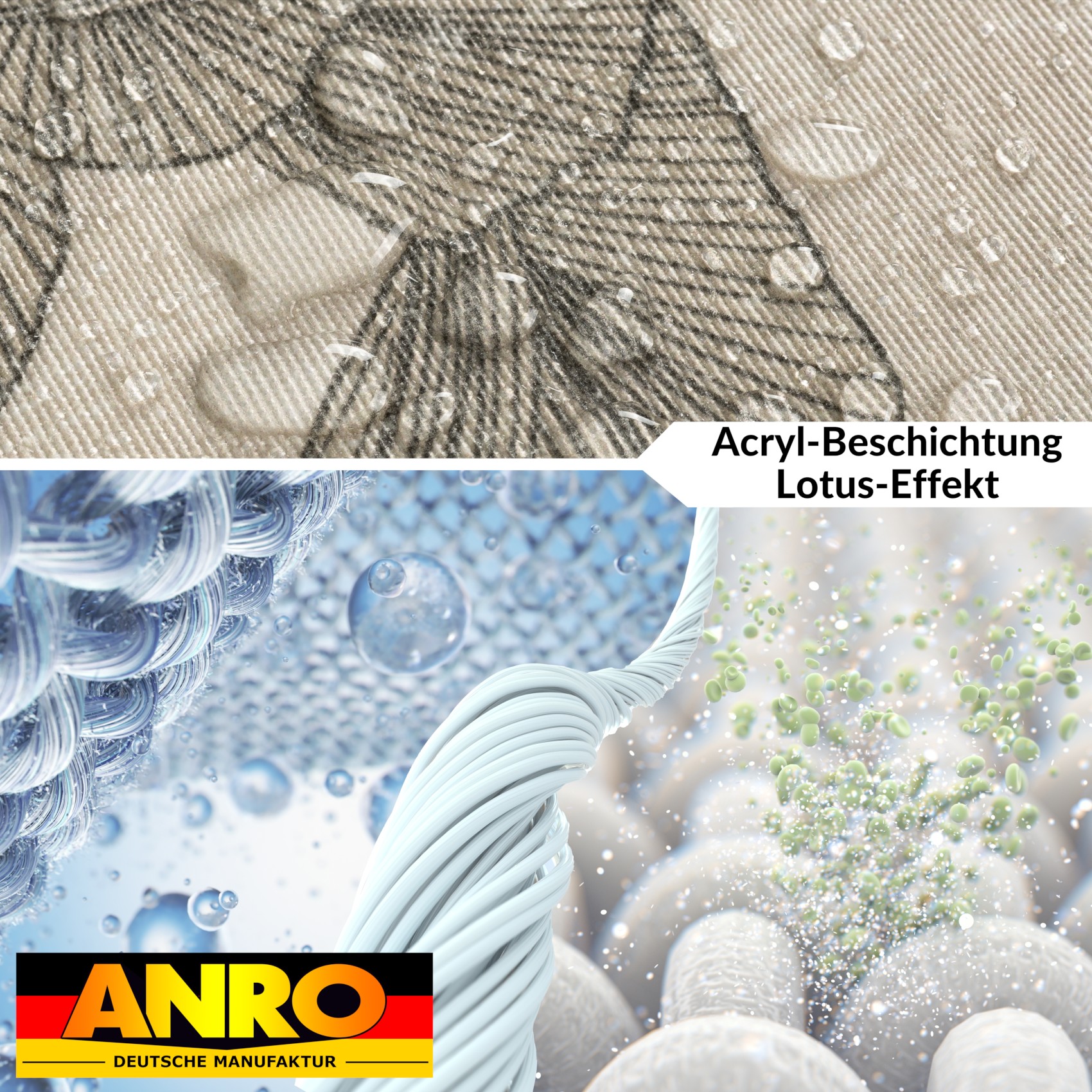 GTGANNA-61_40 Tischdecke abwaschbar Tischtuch Tischwäsche Gartentischdecke Stofftischdecke Baumwolle Polyester Lucia