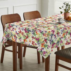 Tischdecke abwaschbar Tischtuch Tischwäsche Gartentischdecke Stofftischdecke Baumwolle Polyester Chiara