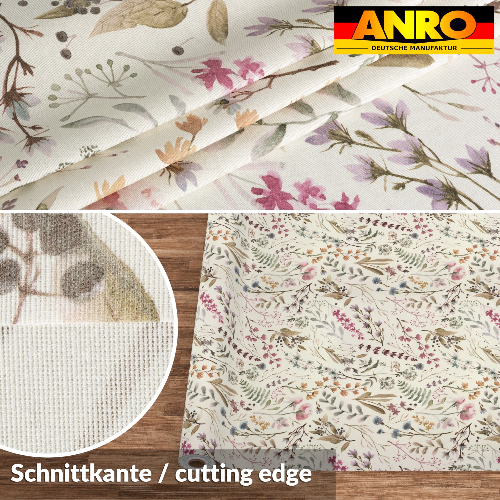 GTGANNA-64_30 Tischdecke abwaschbar Tischtuch Tischwäsche Gartentischdecke Stofftischdecke Baumwolle Polyester Giulia