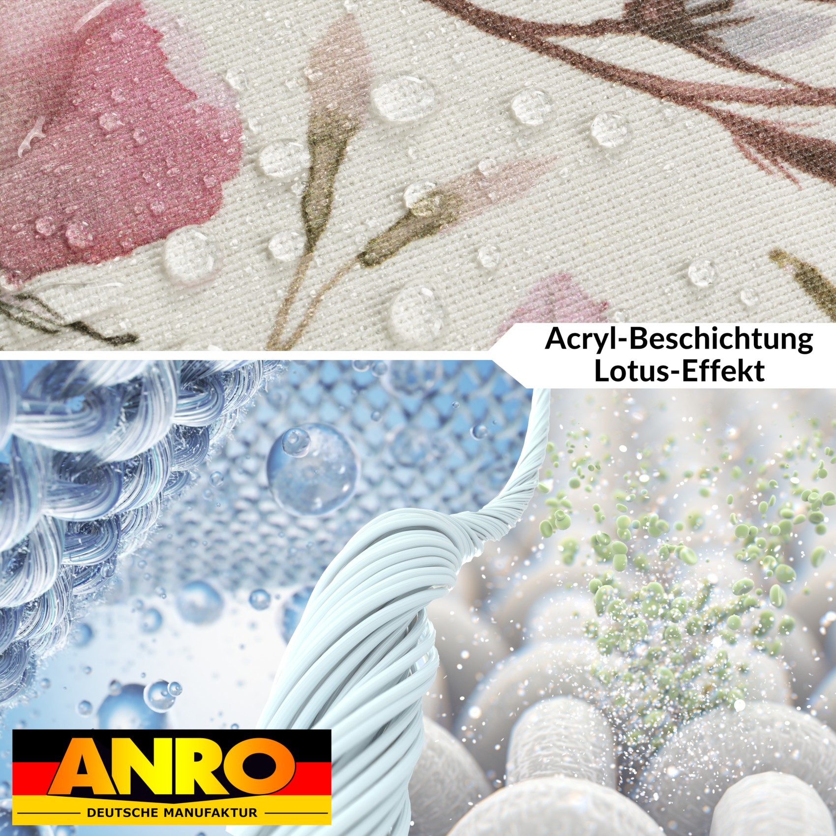 GTGANNA-64_40 Tischdecke abwaschbar Tischtuch Tischwäsche Gartentischdecke Stofftischdecke Baumwolle Polyester Giulia